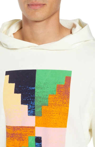 Shop Frame Pyramid Classic Fit Hoodie In Off White