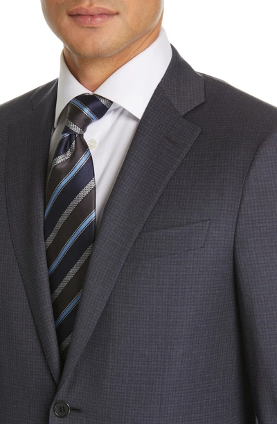 Canali Milano Classic Fit Check Wool Suit In Charcoal | ModeSens