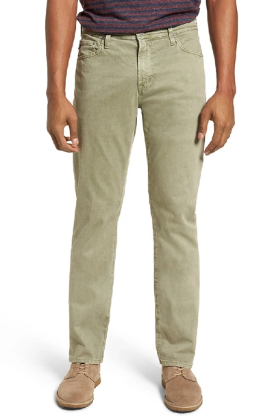 Shop Ag Everett Sud Slim Straight Fit Pants In Sulfur Dry Cypress
