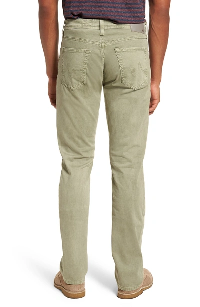 Shop Ag Everett Sud Slim Straight Fit Pants In Sulfur Dry Cypress
