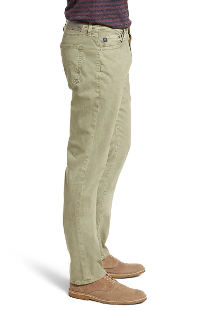 Shop Ag Everett Sud Slim Straight Fit Pants In Sulfur Dry Cypress