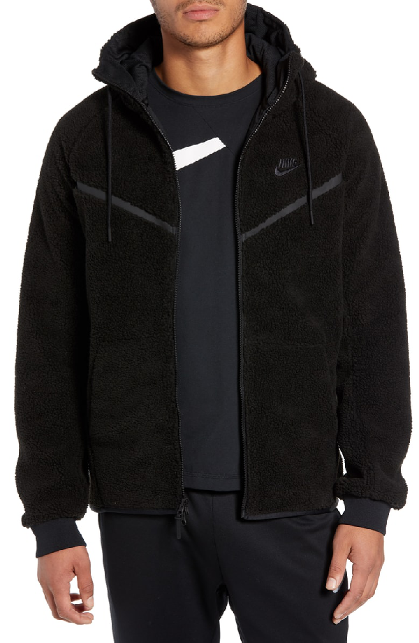 nike fluffy zip up