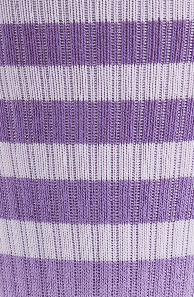 Shop Stance Bobby 2 Stripe Crew Socks In Purple