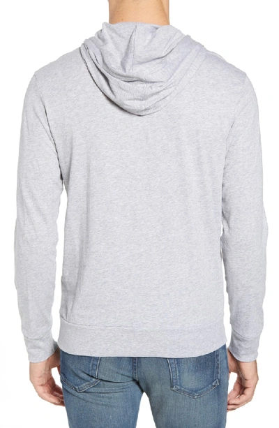 Shop Lacoste Pullover Hoodie In Silver Chine