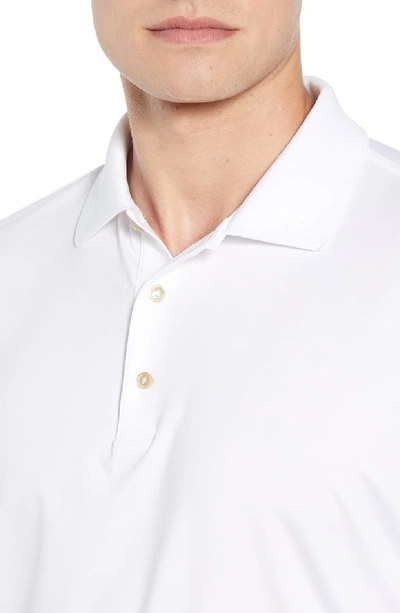 Shop Peter Millar Stretch Jersey Performance Polo In White