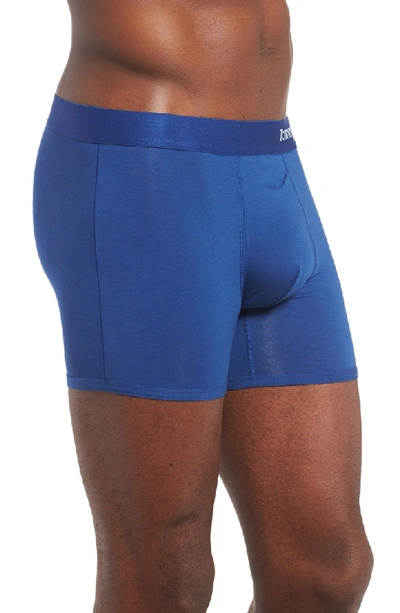 Shop Tommy John Cool Cotton Trunks In Blue