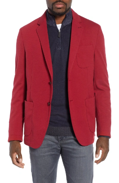 Shop Bugatchi Solid Sport Coat In Crimson