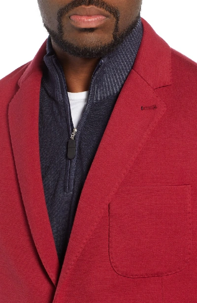 Shop Bugatchi Solid Sport Coat In Crimson