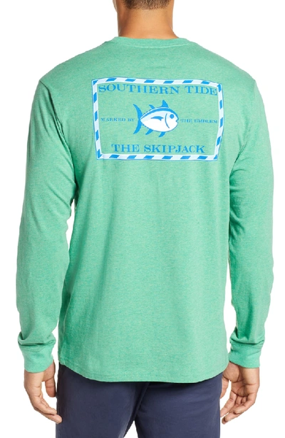 Shop Southern Tide Original Skipjack T-shirt In Light Green