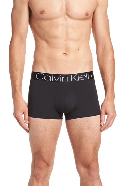 Shop Calvin Klein Low-rise Trunks In Black