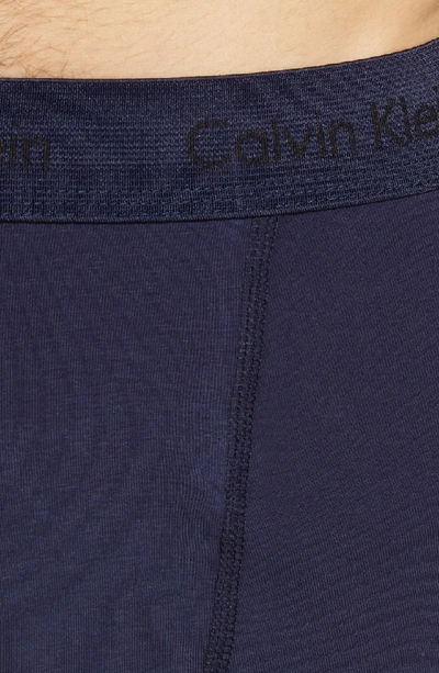 Shop Calvin Klein 3-pack Boxer Briefs In Bold Navy/ Dover Blue