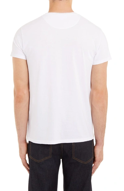 Shop Valentino Wave Print T-shirt In Bianco