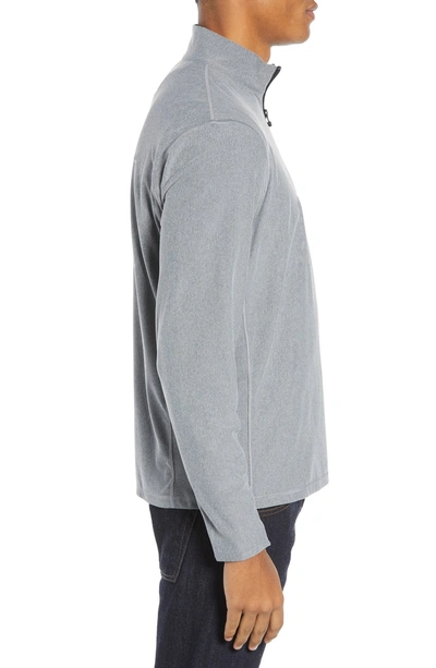 Shop Greyson Tate Quarter Zip Pullover In Light Grey Heather