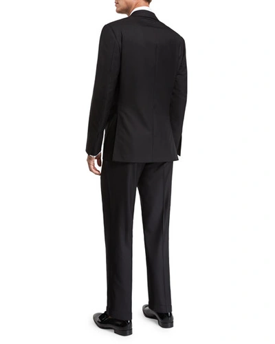 Shop Stefano Ricci Men's Wool Two-piece Tuxedo In Black