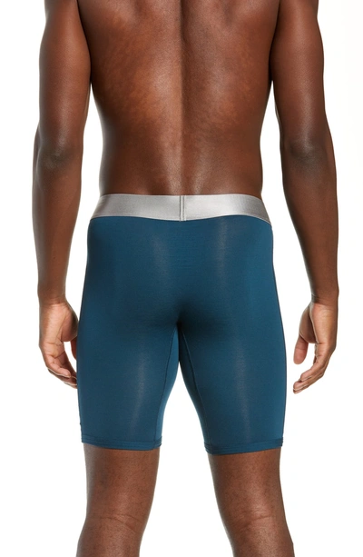 Shop Tommy John Second Skin Titanium Boxer Briefs In Reflecting Pond