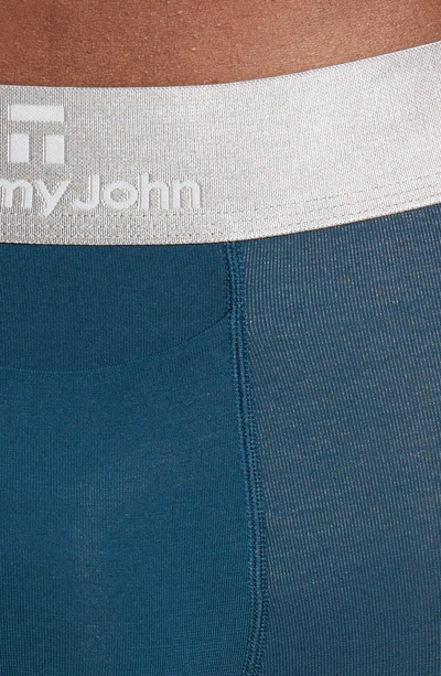Shop Tommy John Second Skin Titanium Boxer Briefs In Reflecting Pond