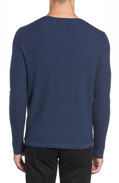 Shop Zachary Prell Hawthorn Wool Blend Thermal In Blue