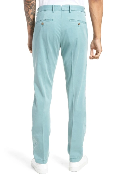 Shop Zachary Prell Aster Straight Leg Pants In Teal