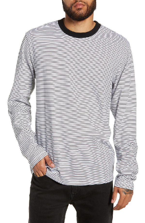 vans black and white striped shirt