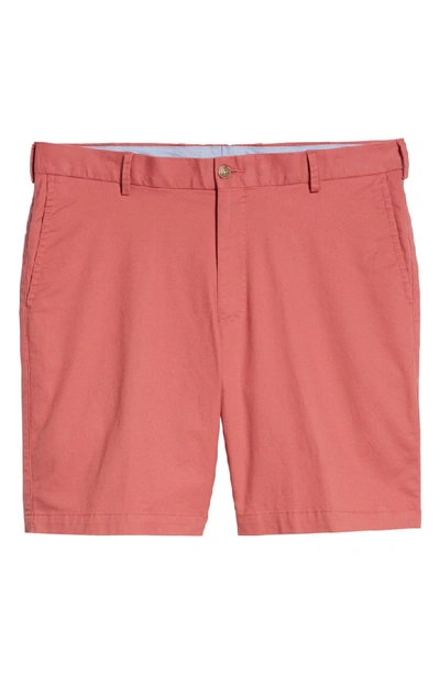 Shop Peter Millar Soft Touch Stretch Twill Shorts In Cape Red