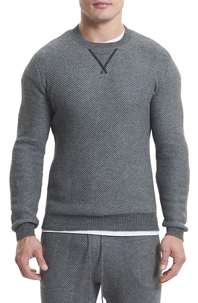 Shop Goodlife Slim Fit Crewneck Sweater In Heather Grey
