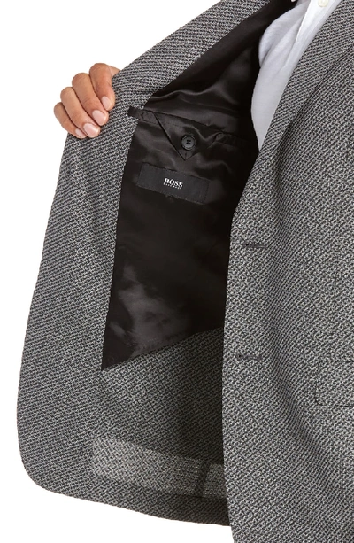 Shop Hugo Boss Nobis Trim Fit Houndstooth Wool Sport Coat In Grey