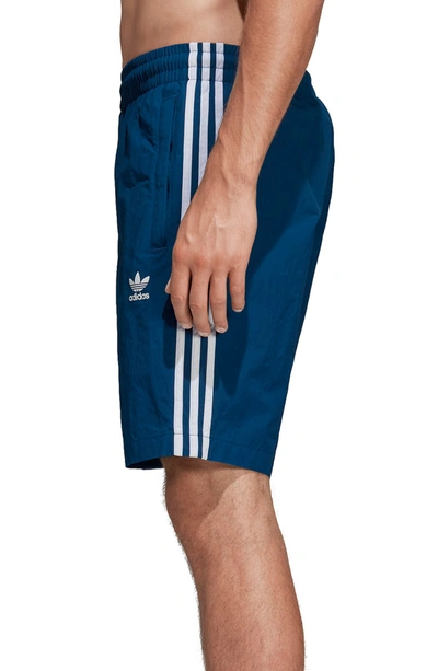 Adidas Originals Adidas Men's Originals 3-stripes Swim Shorts In Blue Size  Large 100% Nylon | ModeSens