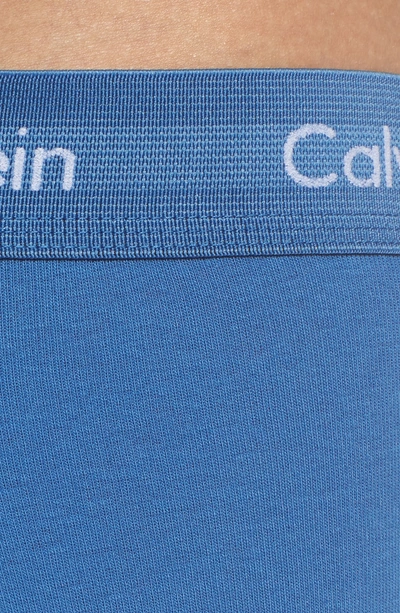 Shop Calvin Klein Cotton Trunks In Oriole/ Stony/ Lakefront