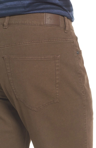 Shop Peter Millar Crown Vintage Canvas Pants In Canopy Brown