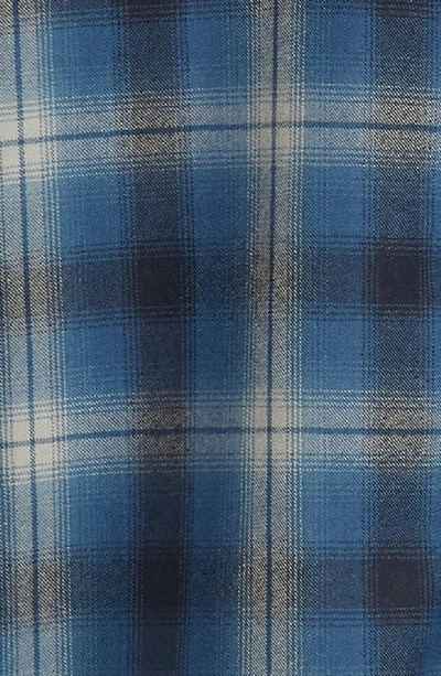 Shop Pendleton Zephyr Worsted Wool Flannel Shirt In Blue Ombre