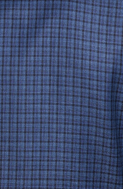 Shop Hickey Freeman Classic B Fit Check Wool Sport Coat In Blue Plaid