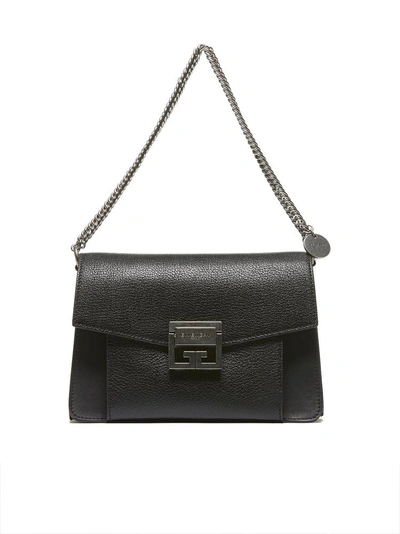 Shop Givenchy Gv3 Shoulder Bag In Black