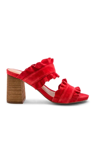 Shop Free People Rosie Ruffle Heel In Red