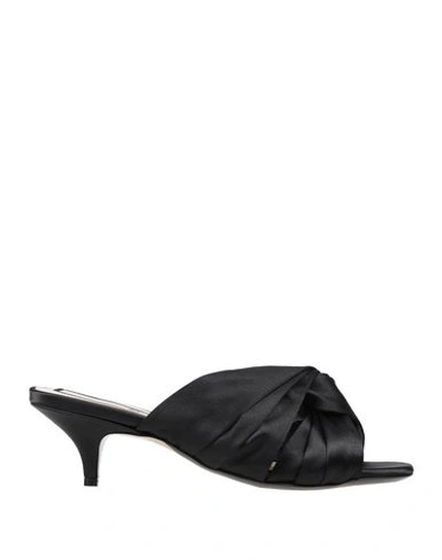 Shop N°21 Woman Sandals Black Size 7 Textile Fibers