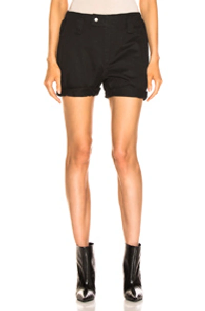 Shop Saint Laurent Shorts In Black