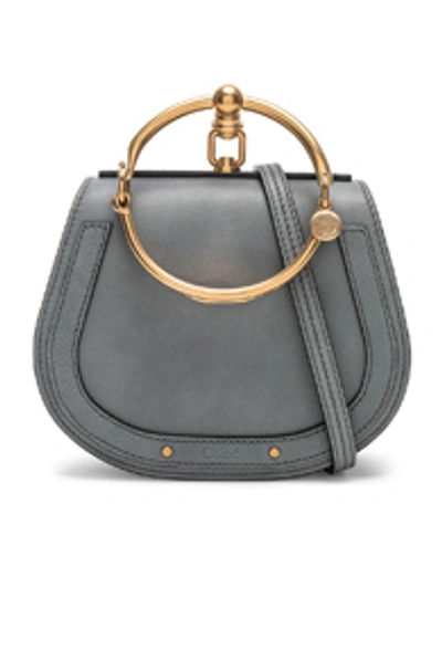 Shop Chloé Small Nile Bracelet Bag Calfskin & Suede