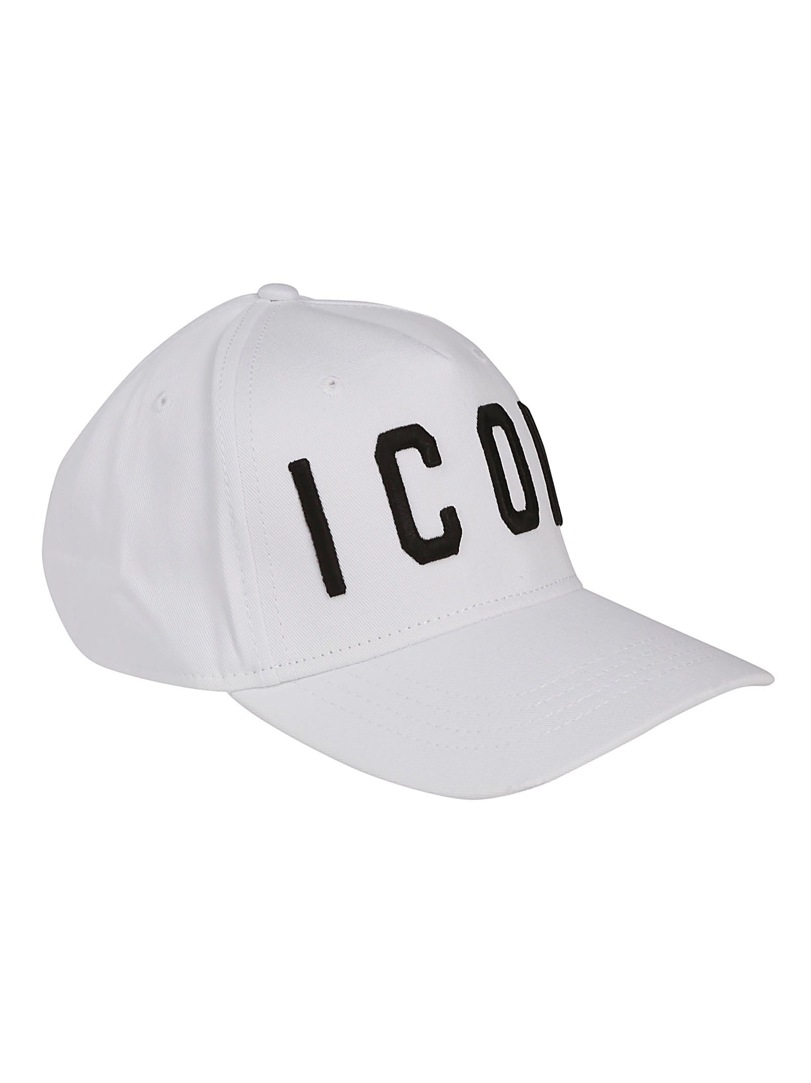 Dsquared2 Icon Baseball Cap In White 