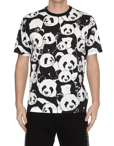 Dolce & Gabbana Panda Print T-shirt In Multi | ModeSens