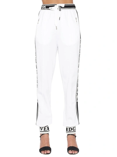 Shop Dolce & Gabbana Sweatpants In White