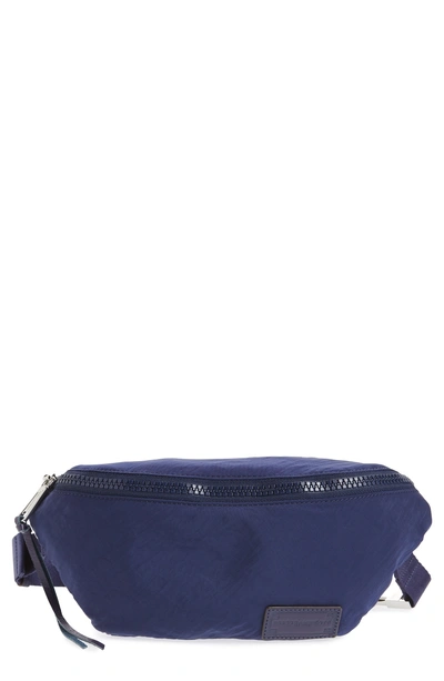 Shop Rebecca Minkoff Nylon Belt Bag - Blue In True Navy