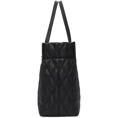 Shop Givenchy Black Quilted Duo Tote In 001 Black