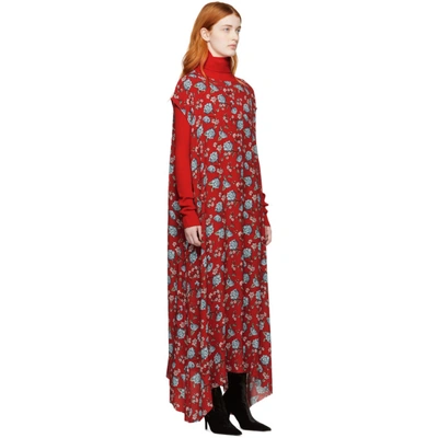 Shop Vetements Red Flowers Dress