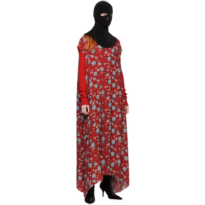 Shop Vetements Red Flowers Dress