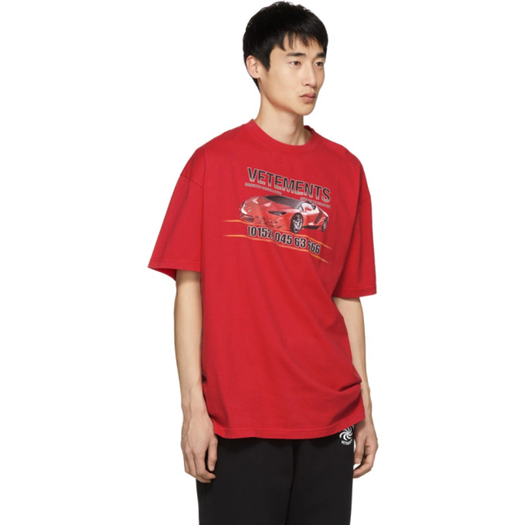 Vetements car t shirt top