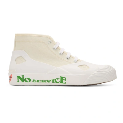 Shop Stella Mccartney White No Smile No Service Sneakers In 9001 White