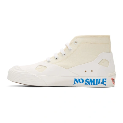 Shop Stella Mccartney White No Smile No Service Sneakers In 9001 White