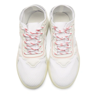 Shop Stella Mccartney White And Red Loop Sneakers In 9093 Wht/re