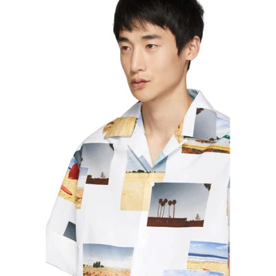 Shop Calvin Klein 205w39nyc White Postcard Shirt In 164whtvivwr