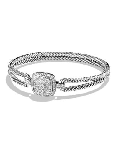 Shop David Yurman Albion Bracelet With Diamonds In Pave Diamonds