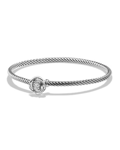 Shop David Yurman Infinity Bracelet With Diamonds In Pave Diamonds